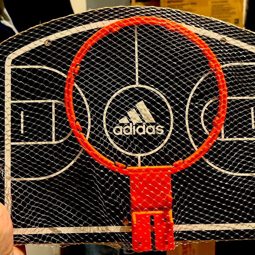 Adidas Mini Basketball Rim/ Hoop game over door mount